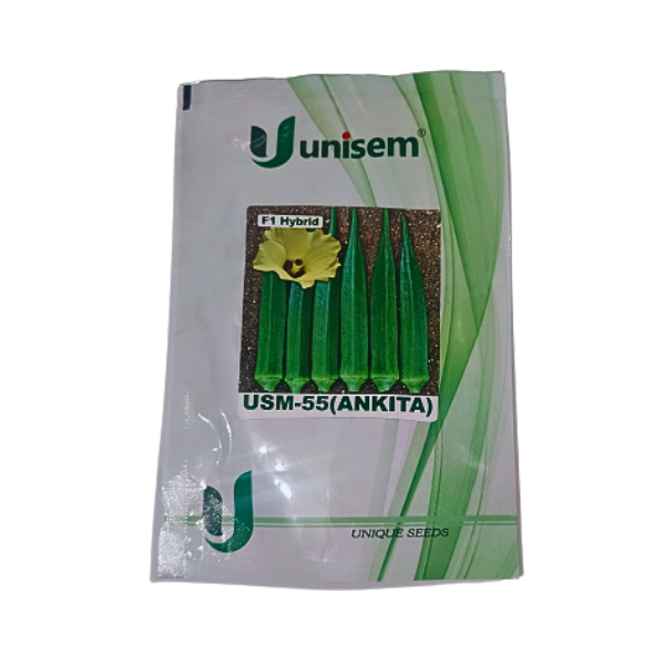 Unisem F1 Hybrid USM-55 Ankita Bhindi Vegetable Seeds