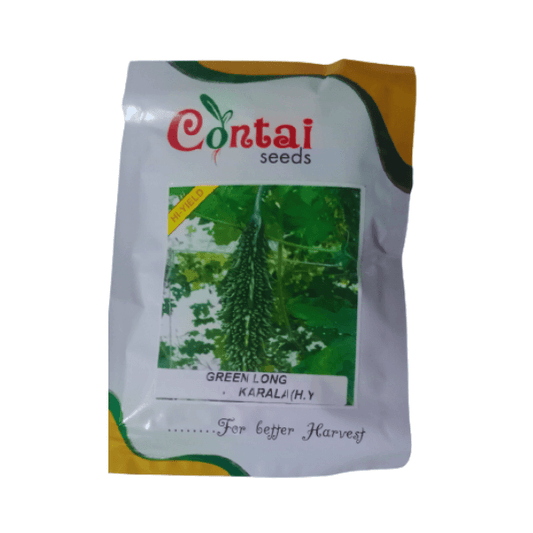 Contai HI-Yield Green Long Karala Hybrid Bitter Gourd Vegetable Seeds